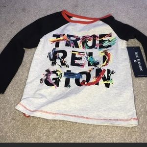 Never worn kids true religion long sleeve shirt